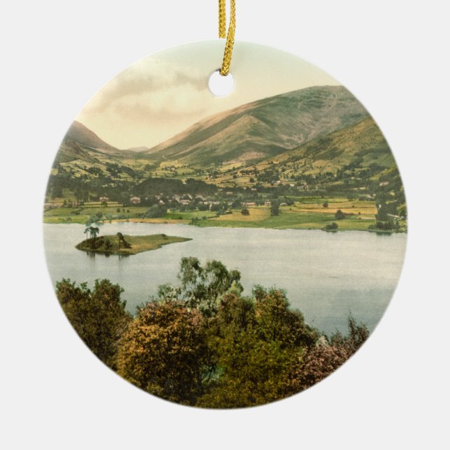 Ornement Rond En Céramique Grasmere III, secteur de lac, Cumbria, Angleterre (Devant)