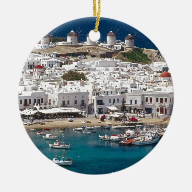 Ornement Rond En Céramique Greece%20Mykonos-. [kan.k] JPG (Devant)