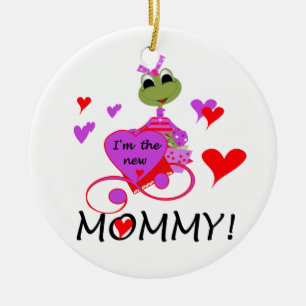 Ornement Rond En Céramique Grenouille Nouveaux cadeaux maman