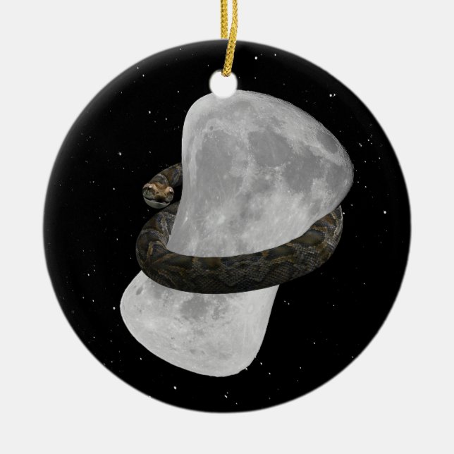 Ornement Rond En Céramique Gros gros bras (Devant)