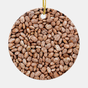 Ornement Rond En Céramique Haricots de Pinto