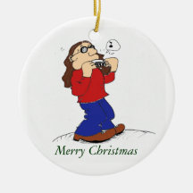 Harmonica Man Christmas Ornament