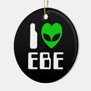 Ornement Rond En Céramique I Alien Heart EBE