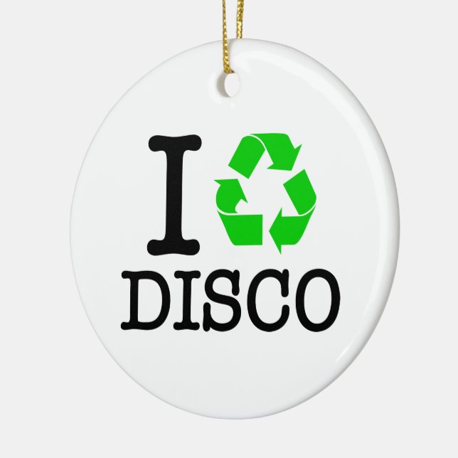 Ornement Rond En Céramique I Recycle Disco (Gauche)