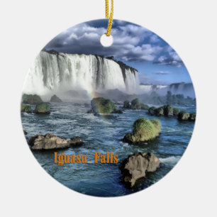 Ornement Rond En Céramique Iguacu tombe Brésil