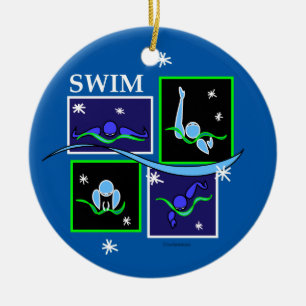 Ornement Rond En Céramique IM hiver de matin