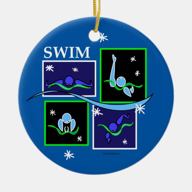 Ornement Rond En Céramique IM hiver de matin (Devant)