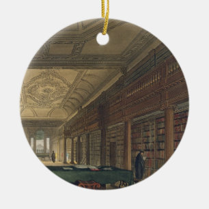 Ornement Rond En Céramique Intérieur de la bibliothèque de l'église du