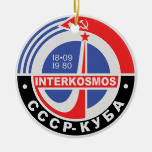 Ornement Rond En Céramique Interkosmos