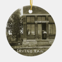 IRVING KANSAS POST OFFICE PHOTO MARSHALL COUNT KS