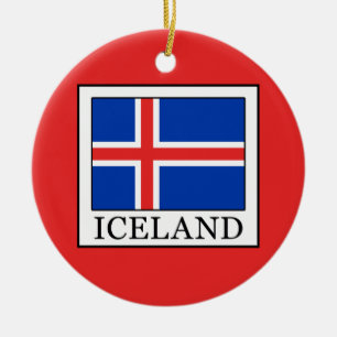 Ornement Rond En Céramique Islande