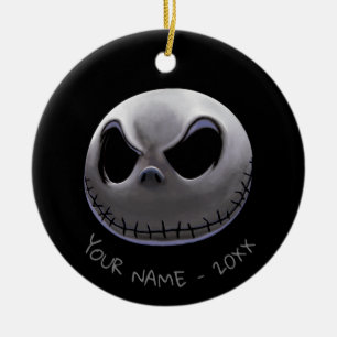Ornement Rond En Céramique Jack Skellington   Maître de Fright