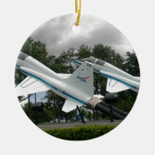 Ornement Rond En Céramique Jets de la NASA