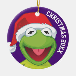 Ornement Rond En Céramique Jour férié Kermit 2