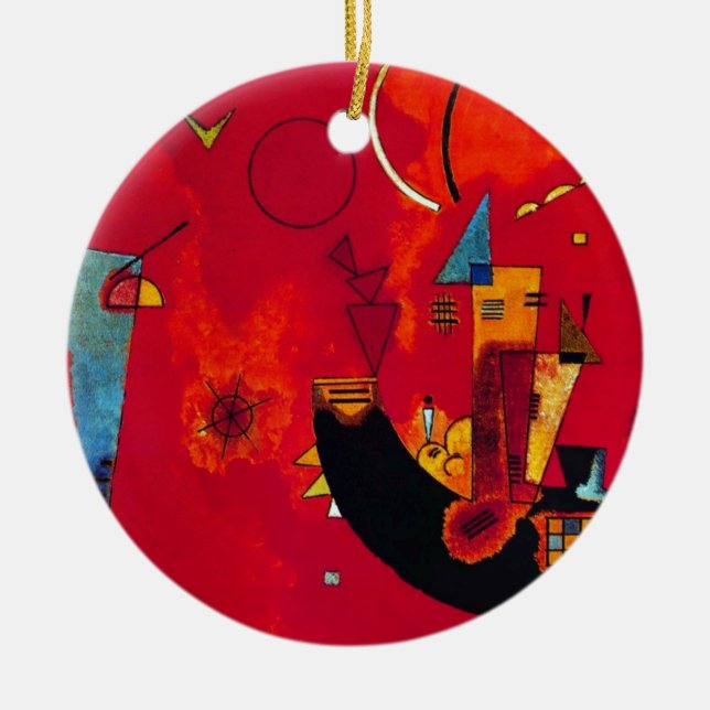 Ornement Rond En Céramique Kandinsky Mit und Gegen (Devant)