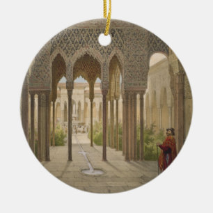 Ornement Rond En Céramique La cour des lions, Alhambra, Grenade, 185