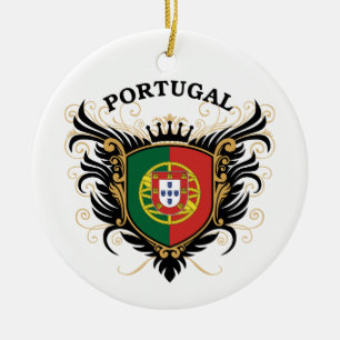 Ornement Rond En Céramique Le Portugal