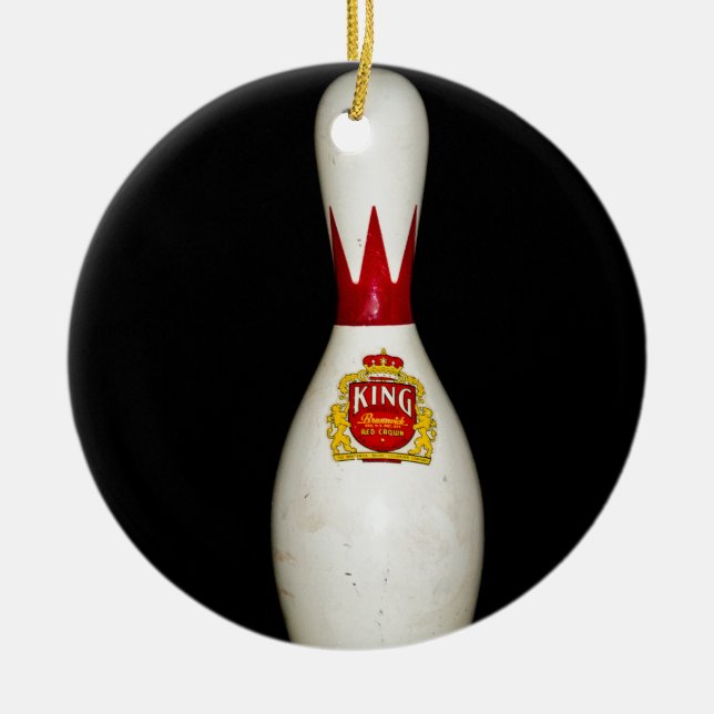 Ornement Rond En Céramique Le Roi Pin (Devant)
