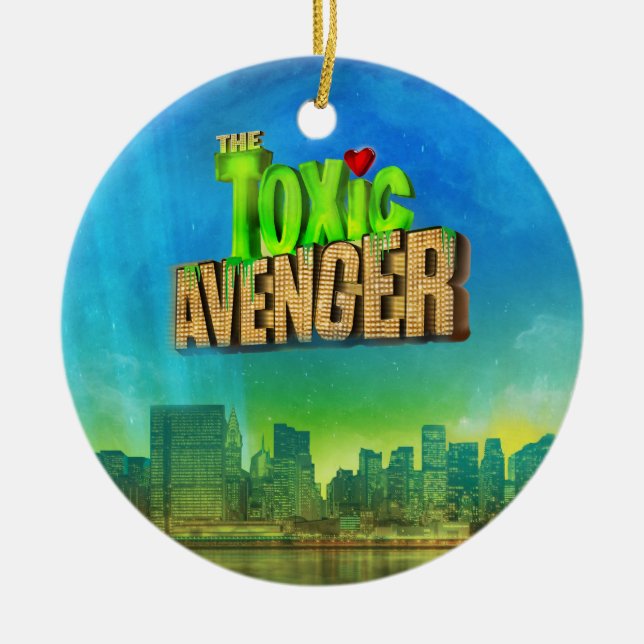 Ornement Rond En Céramique Le vengeur toxique (Devant)