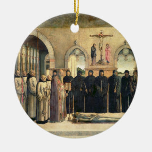 Ornement Rond En Céramique L'enterrement de St Jerome, c.1470-1472 (l'huile
