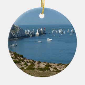Ornement Rond En Céramique Les aiguilles