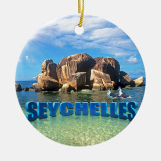 Ornement Rond En Céramique Les Seychelles