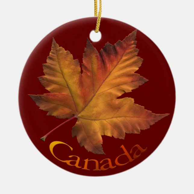 Ornement Rond En Céramique Les Souvenirs et les cadeaux du Canada (Devant)