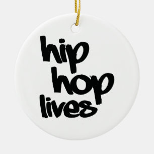 Ornement Rond En Céramique Les vies de hip hop