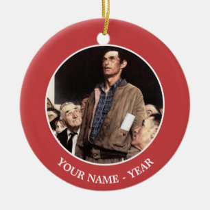 Ornement Rond En Céramique Liberté D'Expression