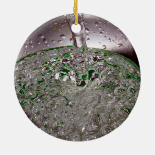 Ornement Rond En Céramique Liquide carboné transformé en Coupe