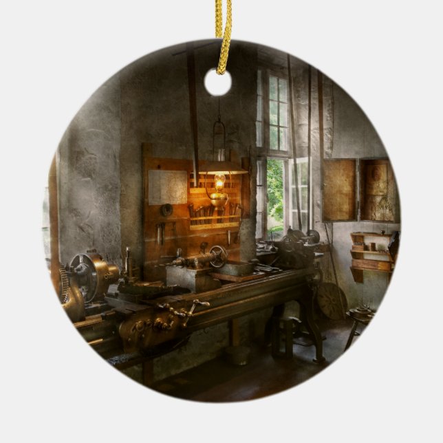 Ornement Rond En Céramique Machiniste - tours (Devant)