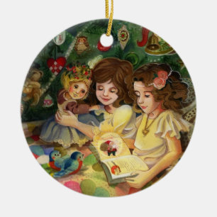 Ornement Rond En Céramique Magie d'ornement de Noël
