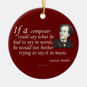 Ornement Rond En Céramique Mahler sur la composition