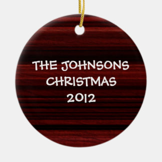 Ornement Rond En Céramique Mahogany