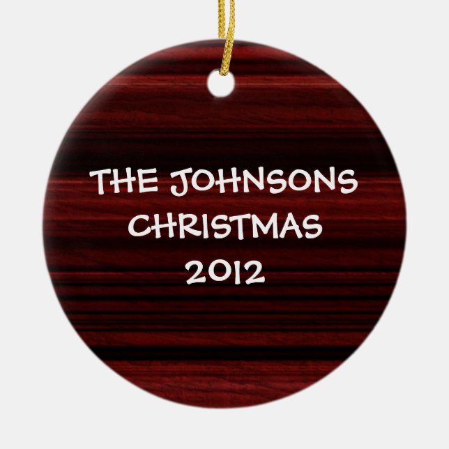 Ornement Rond En Céramique Mahogany (Devant)