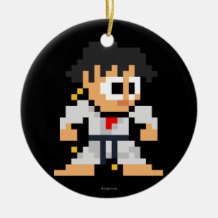 Ornement Rond En Céramique Makoto à 8 bits