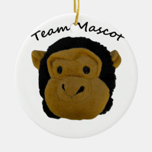 Ornement Rond En Céramique Mascotte de l'équipe