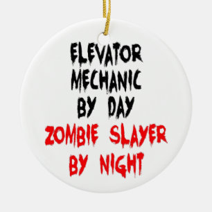 Ornement Rond En Céramique Mécanique de l'ascenseur de couche de Zombie
