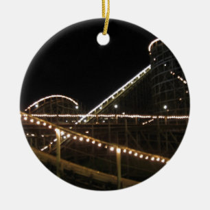 Ornement Rond En Céramique Montagnes russes sauvages Hersheypark