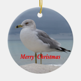 Ornement Rond En Céramique Mouette