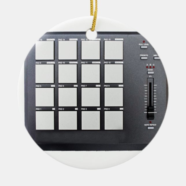 Ornement Rond En Céramique MPC Instrumentals (Devant)
