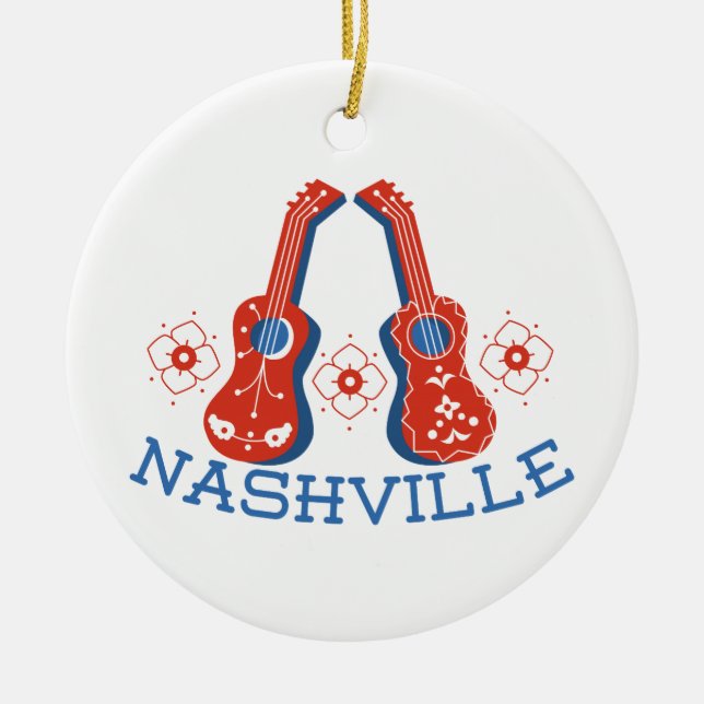 Ornement Rond En Céramique Nashville (Devant)