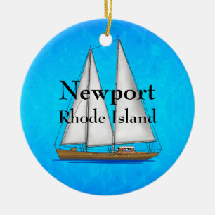 Ornement Rond En Céramique Newport