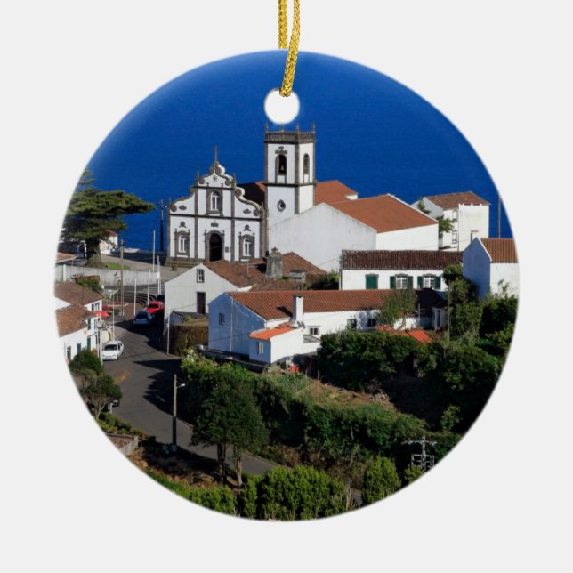Ornement Rond En Céramique Nordeste - Açores (Devant)