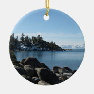 Ornement Rond En Céramique North Shore Lake Tahoe, Incline Village, Nevada