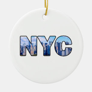 ORNEMENT ROND EN CÉRAMIQUE NYC