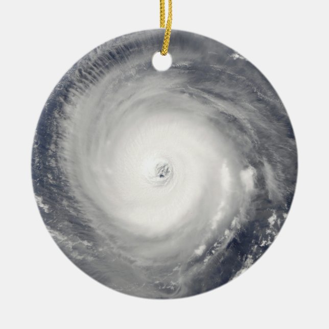 Ornement Rond En Céramique Oeil de l'ouragan (Devant)