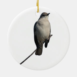 Ornement Rond En Céramique Oiseau