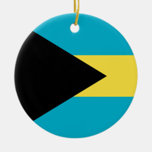Ornement Rond En Céramique Organisation du drapeau des Bahamas
