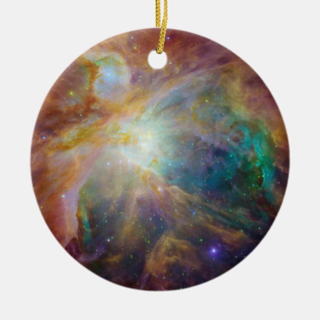 Ornement Rond En Céramique Orion Nebula Stars Composite (Devant)